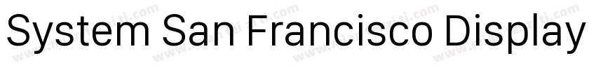 System San Francisco Display Regula字体转换